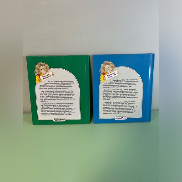 AlphaPets Books Ollie’s Folly & Gertie’s Great Gifts, Vintage 1990’s Kids Books - Picture 4 of 8